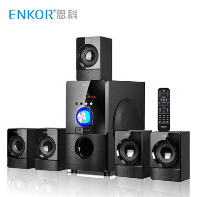 

Enke (ENKOR) H5872B деревянные 5.1 Bluetooth-динамики компьютера домашний кинотеатр сабвуфер аудио
