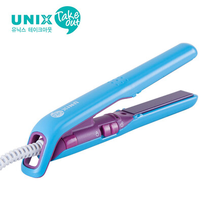 

Yilian UNIX mini straight clip curler bangs volume hot plate buckle micro volume dual-use does not hurt hair - blue