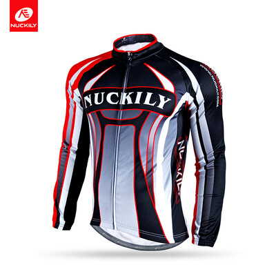 

NUCKILY Winter Cycling Thermal Fleece Jacket Custom Sublimation Riding Sports Apparel