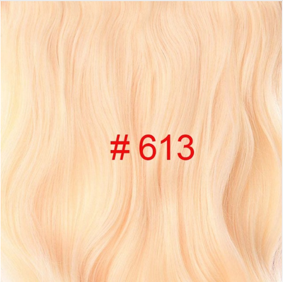 

24 inch Wavy Clip in Hair Extensions Synthetic Heat Resistant Fiber Pure Color 4 Clips 190gpc 17 Colors Available