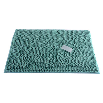

Jia Bai Chenille mat non-slip mats can be washed mat green white 50 80cm 610 grams