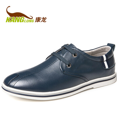 

Kang leading layer leather casual shoes wild comfortable men&39s shoes black 273113043 41 yards black 41