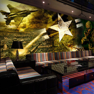 

Custom 3d mural Camouflage mural wallpaper bar lounge Cafe Restaurant arcade amusement theme hand-painted graffiti wallpaper