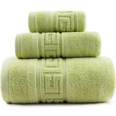 

Sanli combed cotton class A baby can be auspicious satin stalls cut cashmere towel towel towel towel three sets of gift box loaded yellow green