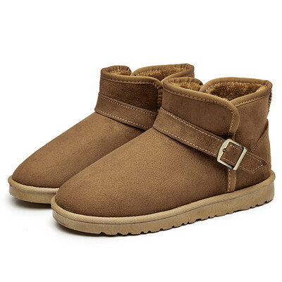 

Leisure and Low-cut with buckle, With velvet boots, Men's shoes