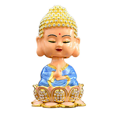 

GREAT LIFE car perfume seat car decoration cute seat type diamond Maitreya Buddha statue men&women creative inner jewelry Buddha perfume seat silver yellow clothing