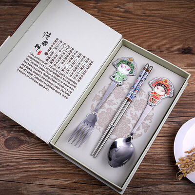 

WEILONG Peking Opera Facebook Cutlery Set