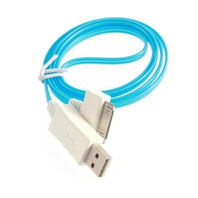 

Новые видимые светодиодные вспышки света синхронизации USB зарядное устройство кабель для iPhone 4 4S ставку Прикоснитесь 4
