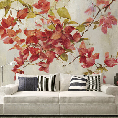 

Custom 3d mural Hand painted flowers retro Oil Painting Wallpaper American Pastoral living room wallpaper mural