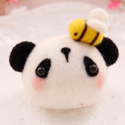 

1 Set DIY Material Package With Tools For Beginner Non-finished Products Wool Felt Poke Handmade DIY Felt Poked for Needles