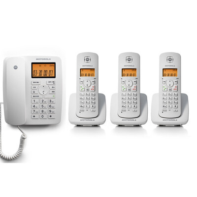 

Motorola (Motorola) C4203C цифровой беспроводной телефон / стационарный / подзаголовок вызывающий дисплей с низким уровнем радиации домашний офис один перетащить три фиксированных беспроводной стационарный (белый)
