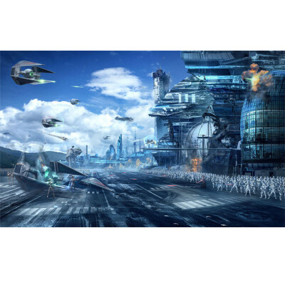 

HD Fantasy Creative Mural Star Wars Science Fiction Photo Wallpaper Kids Bedroom Living Room 3D Non-Woven Papier Peint Enfant