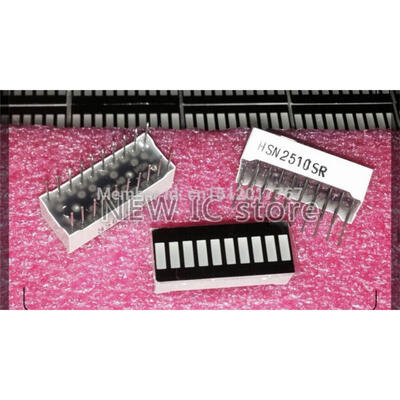 

50pcs/lot 10 grid digital segment LED light bar 10 flat tube of super bright green light ten cell surface flat tube