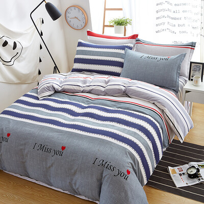 

Brata Four piece suit Whole cotton Bedding Kit Bed sheet quilt
