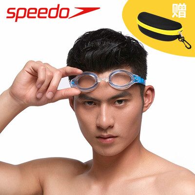 

Speedo Goggles Мужчины и женщины, покрывающие гальваническую отделку HD Противотуманные плавательные очки Большая коробка Конкурс комфорта для тренировок Очки для купания 809300-3550 Fire red