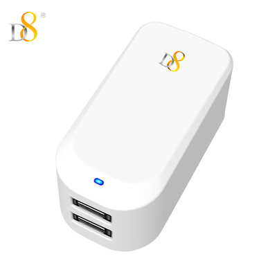 

D8 1112 2.4A быстрый смартфон зарядное устройство голову многоходовой двойной USB применимый Эндрюс Apple, 6 / 6s / 7plus зарядки штекер
