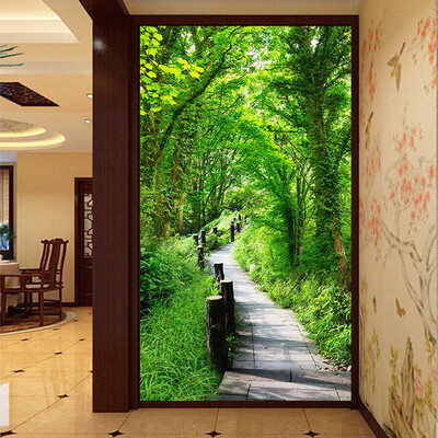 

Custom Photo Wallpaper Wall Covering For Walls 3D Forest Trail Nature Landscape Wall Painting Entrance Backdrop Wall Mural Paper