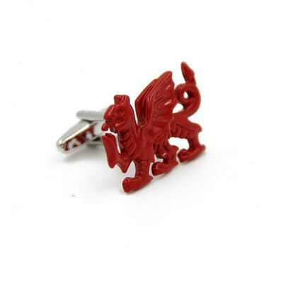 

Mysfs® Copper с золотым покрытием Kylin Style Cufflink Men's Fashion Jewelry
