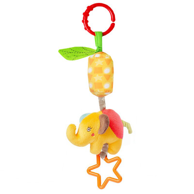 

Cartoon Baby Rattles Soft Plush Animal Handbells Rattles Bed Stroller Bells elephant owl frog Developmental Toy New Mobiles Dolls