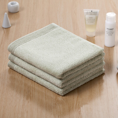 

Infield comfort soft plain Xinjiang long-staple cotton towel cotton men&women children thickening cotton wash towel absorbent towel T green