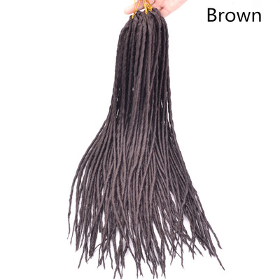 

Chorliss 22" Dreadlocks Hair Extensions Burgundy Synthetic Crochet Locs Braids for Women Pink #613 Blonde 24strands 100g/pack