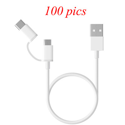

Оригинальный Xiaomi 2 в 1 Micro Тип USB-C кабель синхронизации быстрого Зарядное устройство данных Тип c зарядный кабель для m6