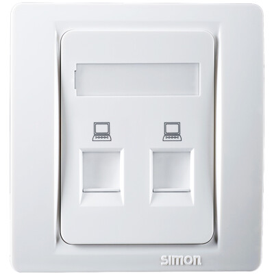 

Simon SIMON switch socket 53 series dual computer socket C555228S6 six class elegant white