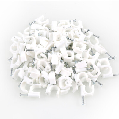 

SANTO 0008 round steel nails wire card wire cable pipe clamp nails pressure line card 8mm 100 Pack