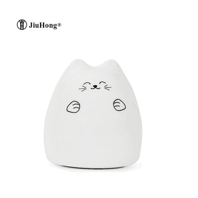 

Cute Cartoon Cat Remote Control Lighting LED Night Light Colorful Silicone Bedside Table Lamp for kids Christmas birthday Gifts