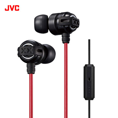 

JVC (JVC) HA-FX11XM уха уха телефон-гарнитура имеет новый Street Fighter бас рок проводной гарнитуры черный и красный провод