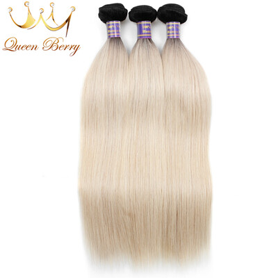 

Queen Berry T1B/613 Bundles Straight Virgin Human Hair 100% Human Hair Extensions Hair Wavings 1pc