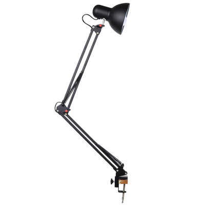 

Dao Yuan Bright Eyes 5W Warm Light Working Eye Care Student Learning Metal Long Arm Bedside Lamp MT2221 Black