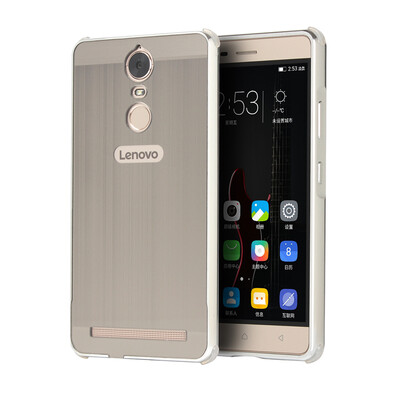 

Корпус для Lenovo K5 Примечание Алюминиевый бампер + акриловая панель Назад Глянцевая обложка для ноутбука Lenovo Vibe K5 Note Pro