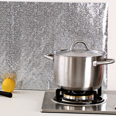 

Jingdong supermarket green reed creative aluminum foil kitchen stickers drawer stickers can be self-adhesive thickening waterproof anti-oil 40 100cm