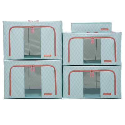 

Lock & Lock LOCK & LOCK storage box finishing box diamond pattern hundred-nine box 5 sets of light blue 55L 2 66L 2 6 grid 1 LLB826SH605
