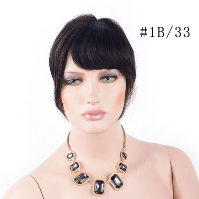 

LADYSTAR 100% Real Virgin Brazilian Human Hair Fashion One Piece Clip in Hair Bang / Fringe