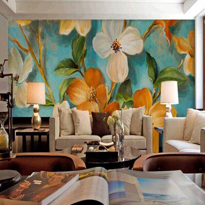

Custom Oil painting living room bedroom wallpaper mural
