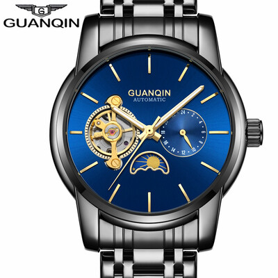 

GUANQIN Men's watch business waterproof automatic mechanical watch hollow sports watch
