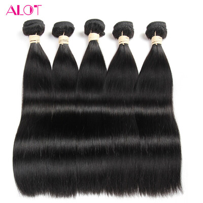 

Alot Straight Wave Malaysina Hair Weave Bundles Remy Hair Extension 100 Human Hair