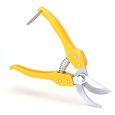 

WORTH macarons yellow pruning shears gardening scissors imported SK5 steel 7 inch pruning scissors flower branches twigs potted gardening pruning shears