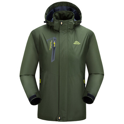 

Diliba Mens Outdoor Hiking Softshell Lightweight Waterproof Hooded Windbreaker Rain Jackets