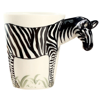 

Fun 3D stereo ceramic mug pure hand-painted animal cup series of pony