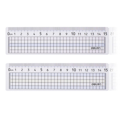 

Deli deli 15cm long 4cm wide student drawing ruler drawing scale plastic ruler 71983