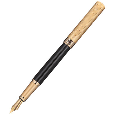 

Picasso (pimio) ps-902 pure black gold clip pearl pen / signature pen