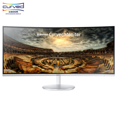 

SAMSUNG 34-дюймовая 1500R Большая кривизна 100 Гц Квантовая точка Монитор высокого разрешения с высоким разрешением C34F791WQC (двойной интерфейс HDMI / DP)