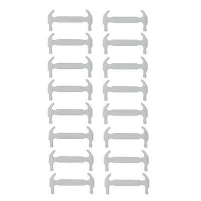 

JUP 1 set 16 Roots Lazy Shoelaces Laces Shoelace Buckle Flat Square Head Bracelet Canvas Leisure Sports Shoes Silicone Elastic