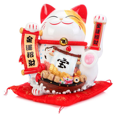 

Jingdong Supermarket] Jinshi Workshop Large Lucky Cat Swinging Decoration Shop Opening Home Electric Creative Gift Gold Shipping Lucky Sweep Cat C53506
