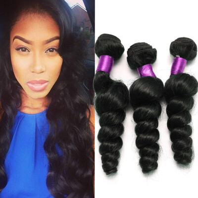 

Grade 7A Brazilian Loose Wave Virgin Human Hair Extensions Brazilian Virgin Hair Loose Wave Human Hair Weaves