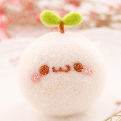 

1 Set DIY Material Package With Tools For Beginner Non-finished Products Wool Felt Poke Handmade DIY Felt Poked for Needles