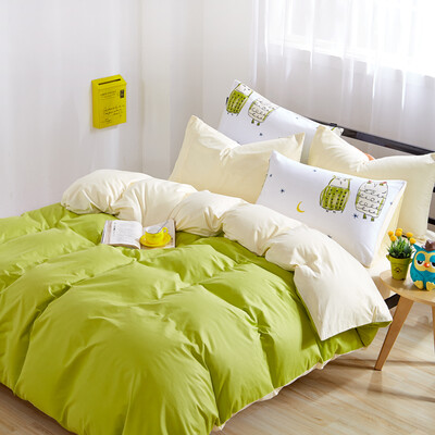 

Brata Cotton twill four piece set of high count&high density bed product suite